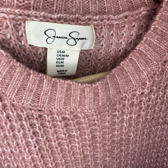 Jessica Simpson Dusty Pink Knit Sweater - Picture 2 of 3